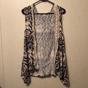 sleeveless cardigan
